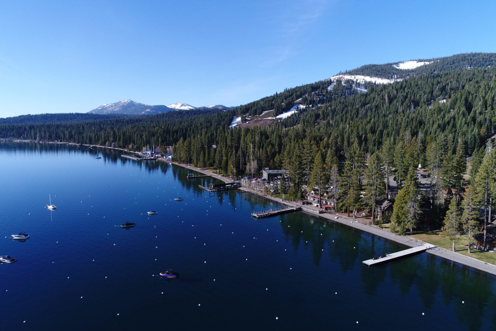 Spring Lakeside View of the West Shore of Lake Tahoe